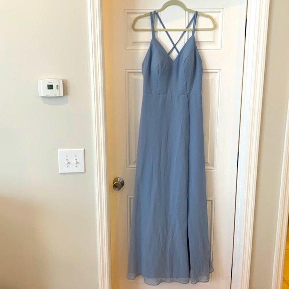 Azazie Dresses & Skirts - Azazie Dusty Blue bridesmaid dress